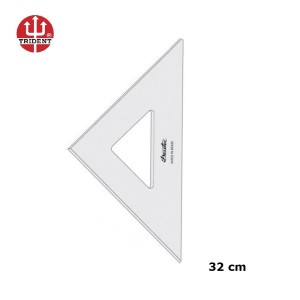 ESQUADRO S/ ESCALA 45°/45°/90° (REF.2532) 32CM - DESETEC TRIDENT