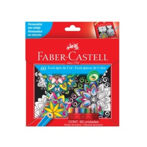 LÁPIS DE COR ECOLÁPIS 60 CORES FABER-CASTELL