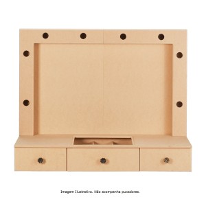 PENTEADEIRA SUSPENSA P/ PAREDE - MDF