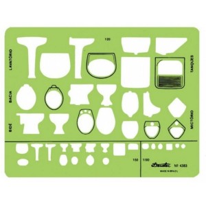 GABARITO SANITÁRIOS MOD.4383 DESETEC TRIDENT