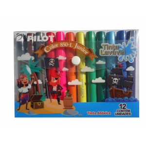 CANETA HIDROG. 12 CORES PILOT COLOR 850-L