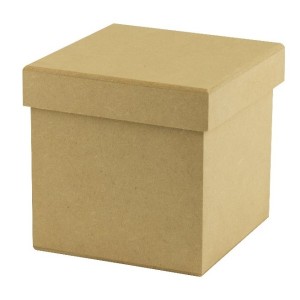 CAIXA C/ TAMPA 12X12X12CM - MDF