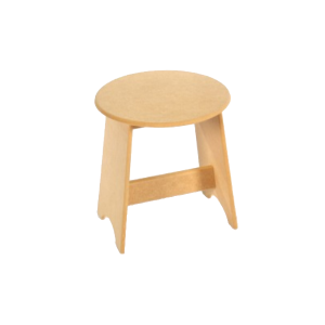 Banco Infantil Redondo - Mdf