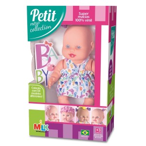 Boneca Petit New Collection Chuquinha 310 - Milk Brinquedos