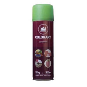 TINTA SPRAY VERDE LUMINOSA 300ML - COLORART