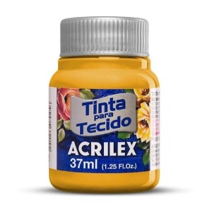 TINTA TECIDO FOSCA 37ML AMARELO OURO (505) - ACRILEX