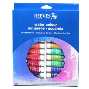 Tinta Aquarela 24 Cores em Bisnaga - Reeves