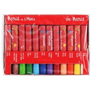 Giz Pastel Oleoso 12 Cores - Lefranc & Bourgeois