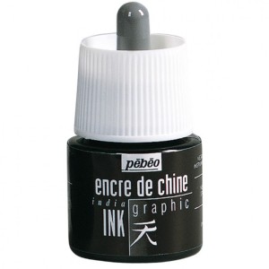 TINTA NANQUIM PROFISSIONAL PRETO 45ML- PÉBÉO
