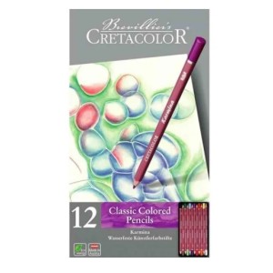 LÁPIS DE COR PROFISSIONAL 12 CORES KARMINA CRETACOLOR