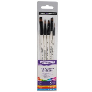 KIT PINCÉIS C/5 UN. CERDA SINTÉTICA - DALER ROWNEY