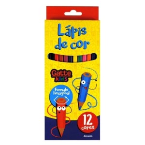 Lápis de Cor 12 Cores - Gatte