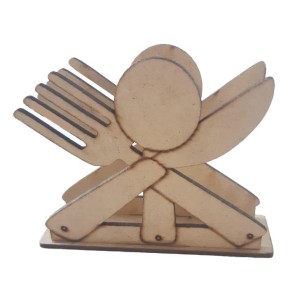 PORTA GUARDANAPO TALHERES MDF