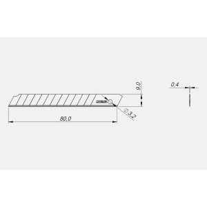 Lâmina Essencial Norma SK85 9mm c/10 un.