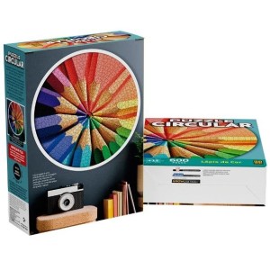 Quebra-Cabeça Circular Lápis de Cor 600 peças 04237 - Grow