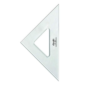 Esquadro Sem Escala 45°/45°/90° 21cm (Ref.2521) - Desetec Trident