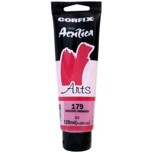Tinta Acrílica Magenta Primário (179) 120ml Arts Corfix