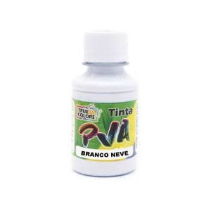 Tinta Pva Fosca Branco Neve 100ml - True Colors
