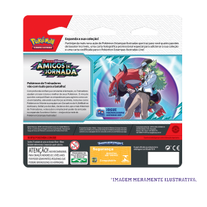 Booster Quádruplo 25 Cartas Pokémon Escarlate e Violeta 9 Amigos de Jornada