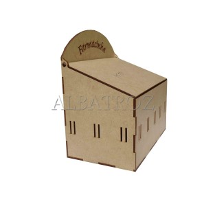 CAIXA FARMACINHA PASSA-FITA - 20X21X12CM - MDF